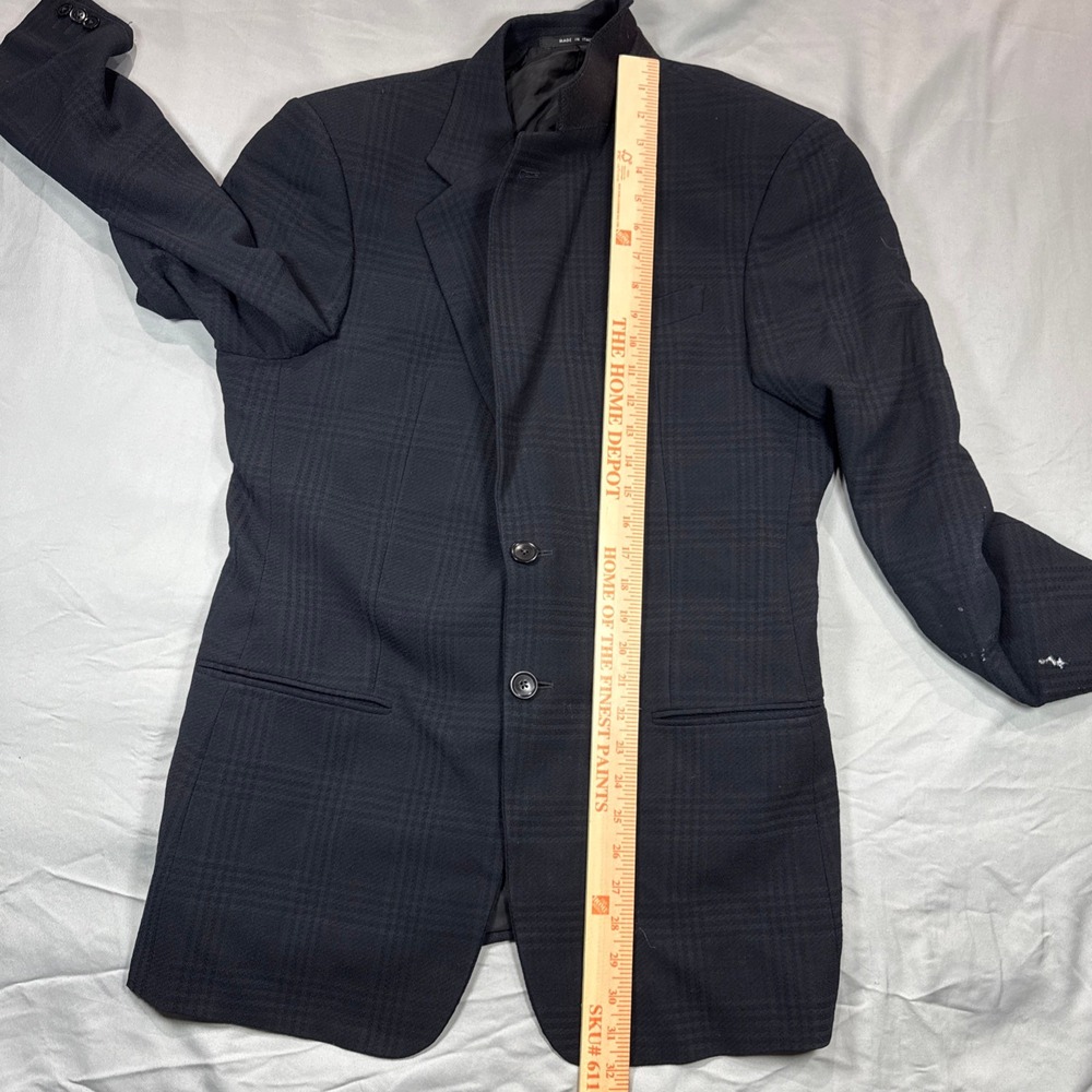 Armani Collezioni Plaid Blazer Jacket Two Button Notch Lapel Mens 40R Italian - Picture 7 of 13